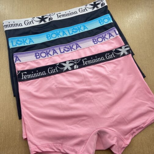 Cueca boxer feminina plus size em microfibra de alta qualidade, com elástico confortável e forro 100% algodão. Perfeita para o uso diário com máximo conforto e segurança. - Image 6