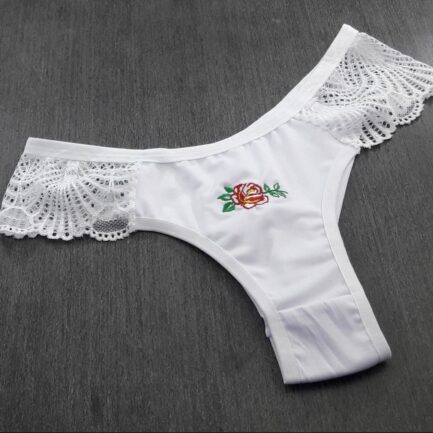 Conjunto em Microfibra e Renda com Bordado - Image 7