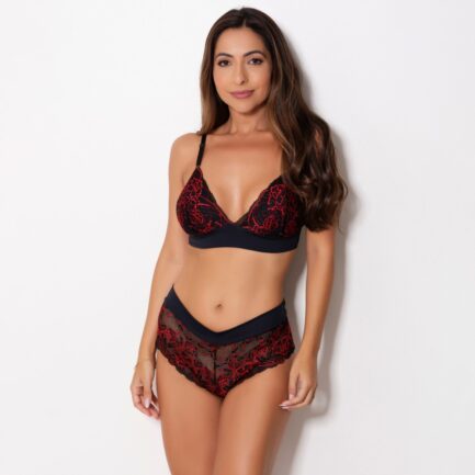 Conjunto Sem Bojo com Renda Bicolor - Image 9